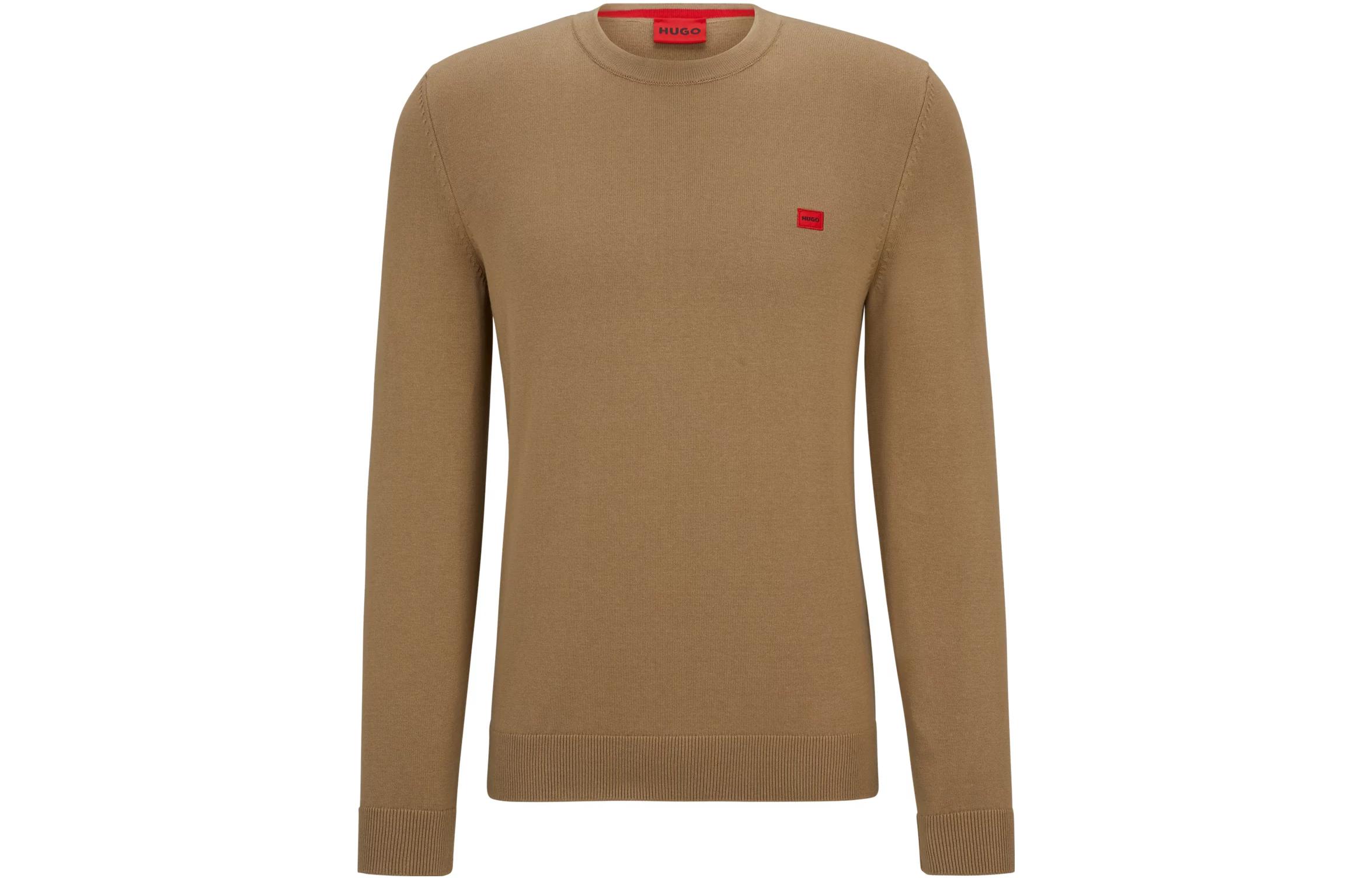 HUGO BOSS Solid Logo Pullover Sweatshirt Brown 50475083-242