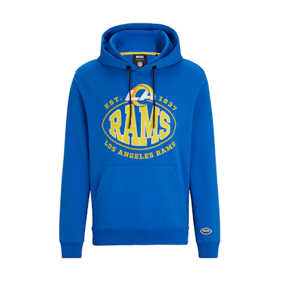 HUGO BOSS Solid Logo Slim Fit Hoodie Blue 50504598-431
