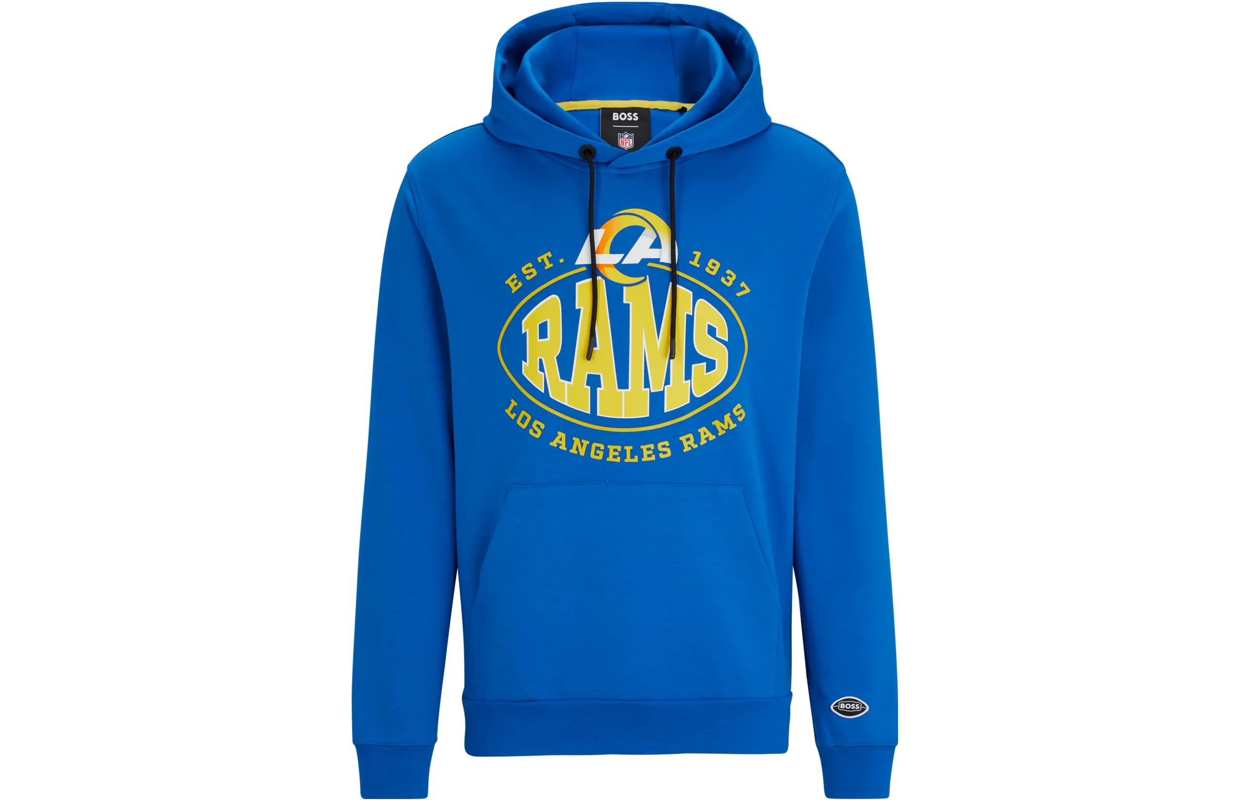 HUGO BOSS Solid Logo Slim Fit Hoodie Blue 50504598-431 圖 2