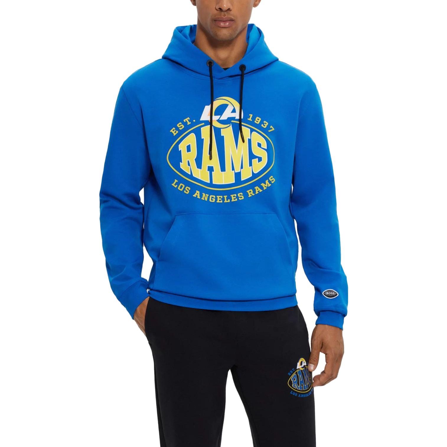 HUGO BOSS Solid Logo Slim Fit Hoodie Blue 50504598-431 圖 3