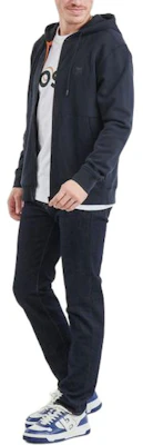 HUGO BOSS Solid Navy Blue Hooded Zip-Up Jacket for Men 50508578-404 Purchase HUGO BOSS Solid Navy Blue Hooded Zip-Up Jacket for Men 50508578-404