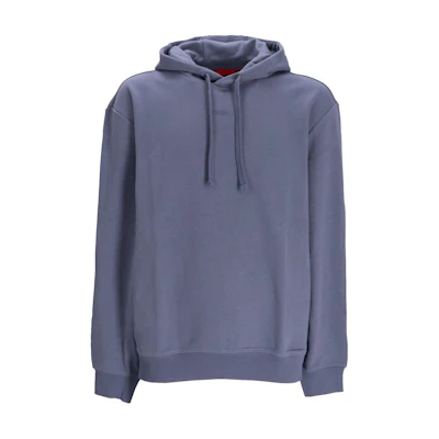 HUGO BOSS Solid Navy Blue Slim Fit Hoodie Long Sleeve Sweater 50486478-462
