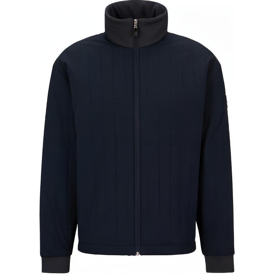 HUGO BOSS Solid Navy Casual Zip-Up Long Sleeve Jacket 50491908-402