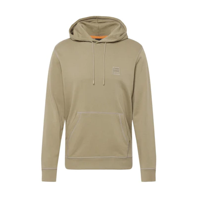 HUGO BOSS Solid Pullover Hoodie Brown Long Sleeve Sweater 50468445-336