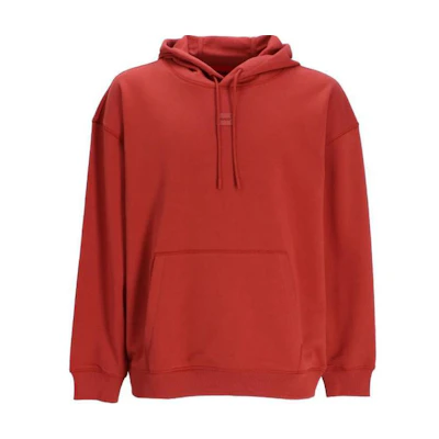 HUGO BOSS Solid Pullover Hoodie Long Sleeve Orange 50505043-609