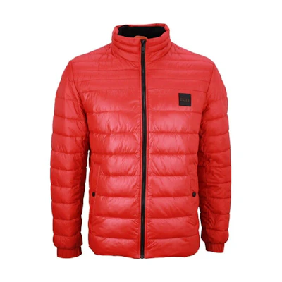 HUGO BOSS Solid Red Zip-Up Long Sleeve Jacket 50496766-624