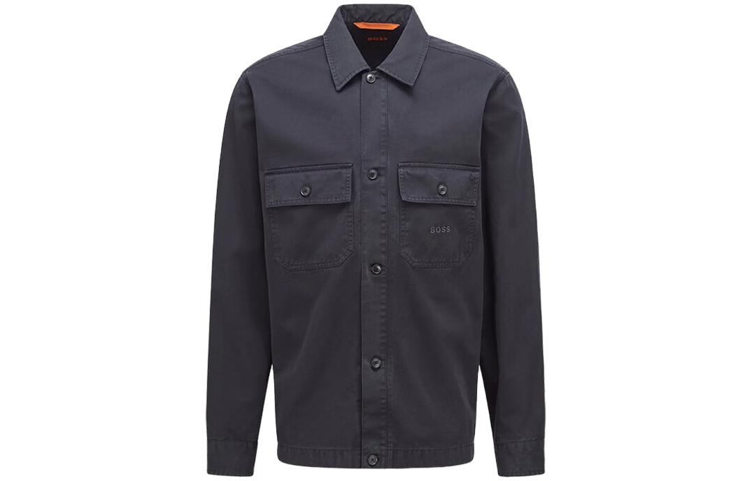 HUGO BOSS Solid Single-Breasted Casual Blazer Jacket - Dark Blue 50473264-404