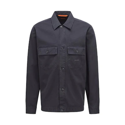 HUGO BOSS Solid Single-Breasted Casual Blazer Jacket - Dark Blue 50473264-404