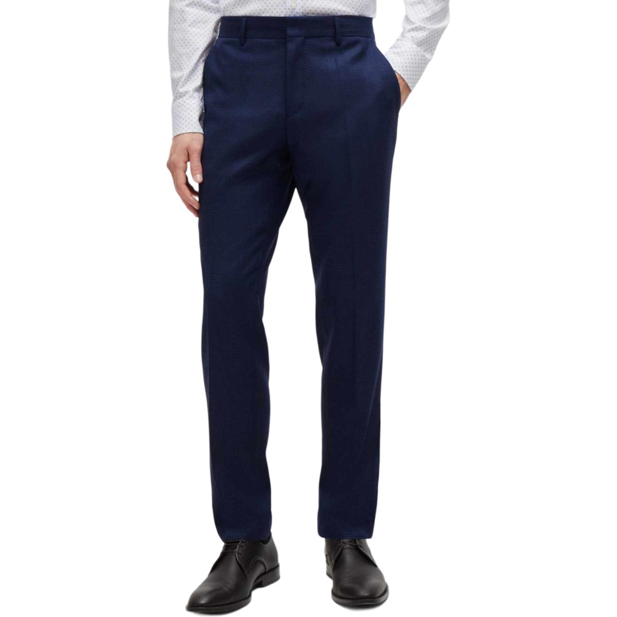 Purchase ヒューゴボス メンズスーツ シングルブレスト 長袖 ソリッドブルー 50521673-404