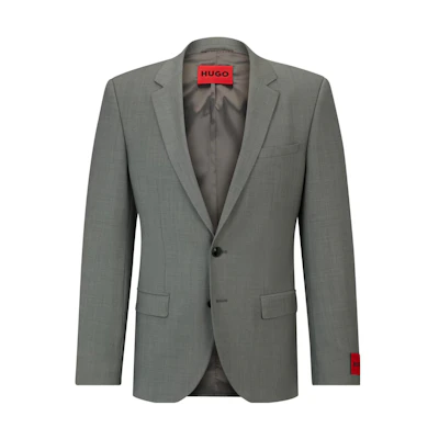 HUGO BOSS Solid Single-Breasted Long-Sleeve Suit Jacket 50509676-307