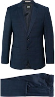 HUGO BOSS Solid Single-Breasted Long Sleeve Blazer Suit Men’s Blue 50509479-404 HUGO BOSS Solid Single-Breasted Long Sleeve Blazer Suit Men’s Blue 50509479-404