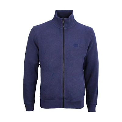 HUGO BOSS Solid Zip-Up High Collar Jacket Blue 50468428-418