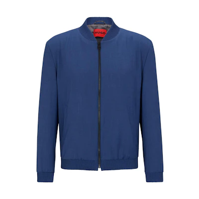 HUGO BOSS Solid Zip Slim Jacket - Dark Blue 50494836-410