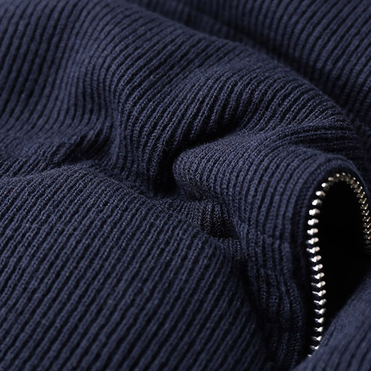 HUGO BOSS Solid Zipper Hoodie Jacket for Men in Navy Blue. 50500666-404 圖 4