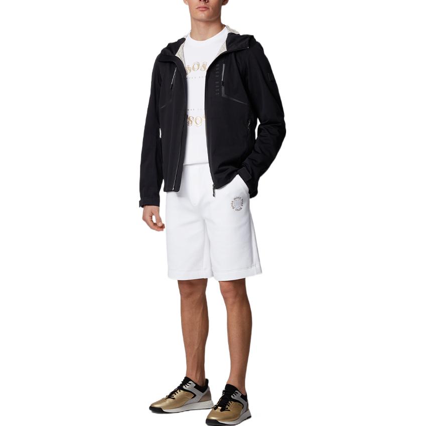 HUGO BOSS SS20  Waterproof Solid Black Hooded Jacket. 50420583-001 圖 3