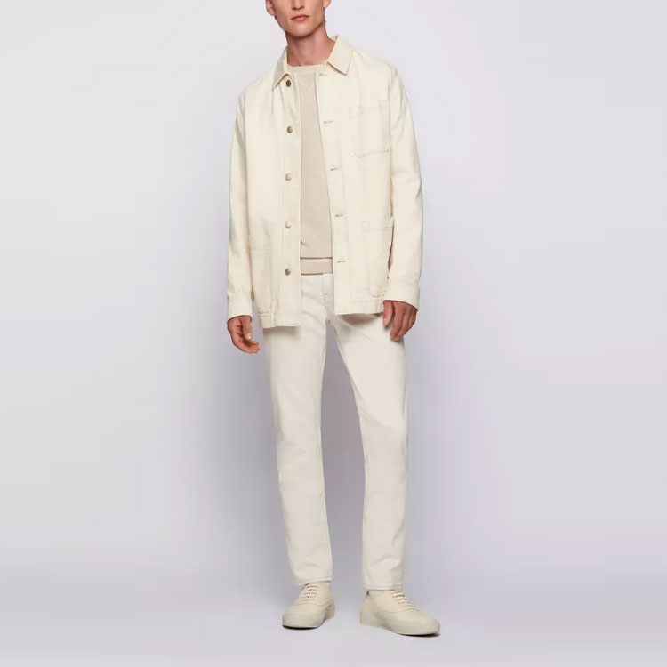 Details for HUGO BOSS SS21 米色棉质混纺圆领长袖卫衣 50447837-151