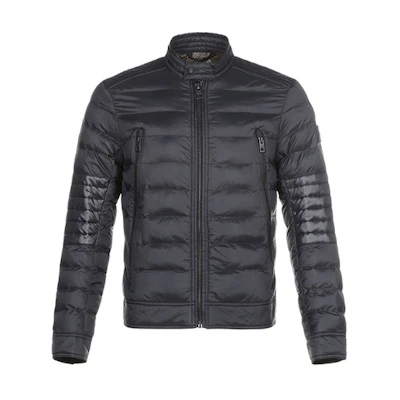 HUGO BOSS SS21 Black Cotton Jacket with Zipper Pocket 50447079-001