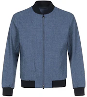 HUGO BOSS SS21 Dark Navy Zip-Up Stand Collar Jacket 50433876-407 HUGO BOSS SS21 Dark Navy Zip-Up Stand Collar Jacket 50433876-407