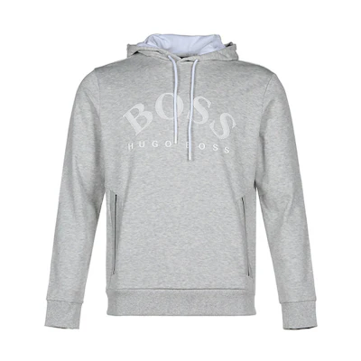 HUGO BOSS SS21 Light Grey Logo Print Sweatshirt 50430864-057