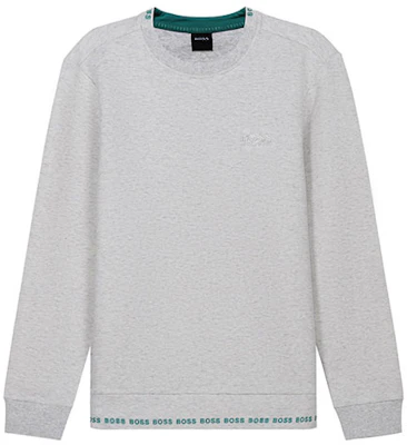 HUGO BOSS SS21 男士灰白刺繡Logo圓領長袖衛衣 50452472-057 Buy HUGO BOSS SS21 男士灰白刺繡Logo圓領長袖衛衣 50452472-057