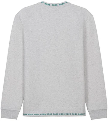 HUGO BOSS SS21 男士灰白刺繡Logo圓領長袖衛衣 50452472-057 Lookbook HUGO BOSS SS21 男士灰白刺繡Logo圓領長袖衛衣 50452472-057