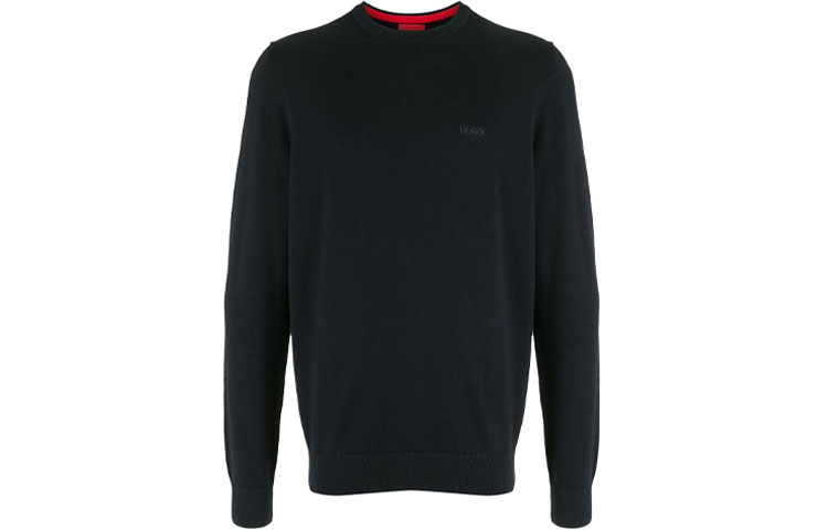 HUGO BOSS SS21 Logo Embroidered Crewneck Sweatshirt 50435701-001