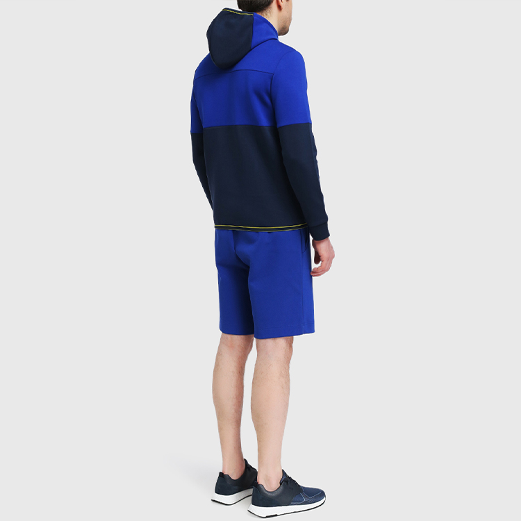 HUGO BOSS SS21 Logo Embroidered Navy Blue Hoodie Casual Wear 50451159-410 圖 5