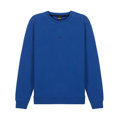 HUGO BOSS SS21 Logo Pullover Sweatshirt Royal Blue 50418949-463