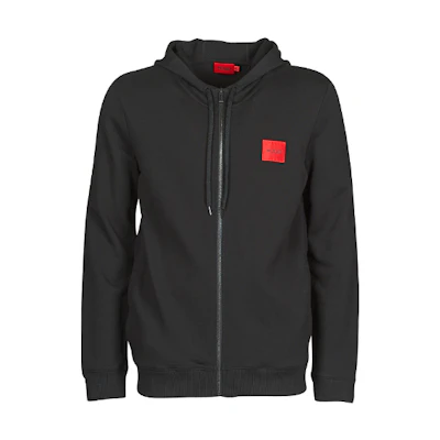 HUGO BOSS SS21 Minimal Logo Black Hooded Jacket 50447972-001