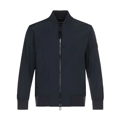 HUGO BOSS SS21 Solid Zip-Up Jacket Dark Blue Long Sleeve 50451960-402