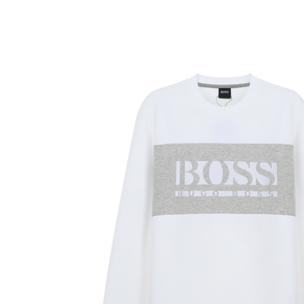 Sizing HUGO BOSS SS21 白色圓領 Logo印花衛衣 50447034-100