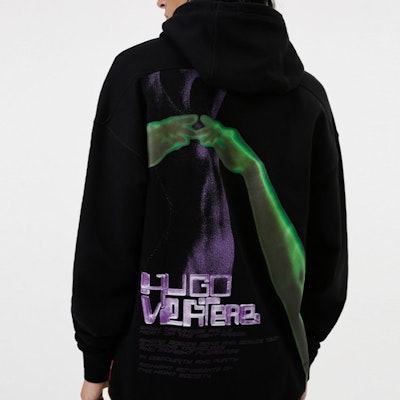 HUGO BOSS SS22 黑色藝術圖案印花衛衣。 50463825-001 Purchase HUGO BOSS SS22 黑色藝術圖案印花衛衣。 50463825-001