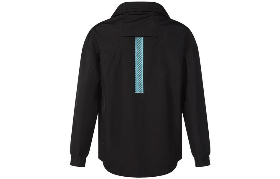 HUGO BOSS SS22  Black Striped Hidden Hood Jacket Coat. 50452078-001 圖 3