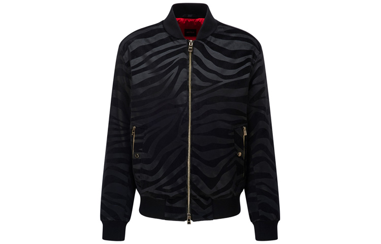 HUGO BOSS SS22  Black Tiger Pattern Jacket 50462356-001