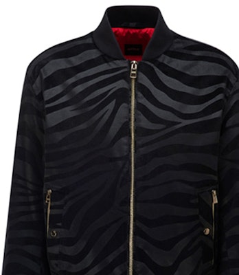 휴고 보스 SS22 블랙 타이거 패턴 자켓 50462356-001 Details for 휴고 보스 SS22 블랙 타이거 패턴 자켓 50462356-001