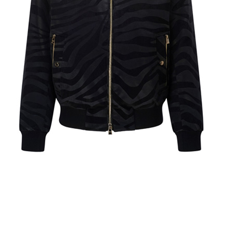 Sizing 휴고 보스 SS22 블랙 타이거 패턴 자켓 50462356-001