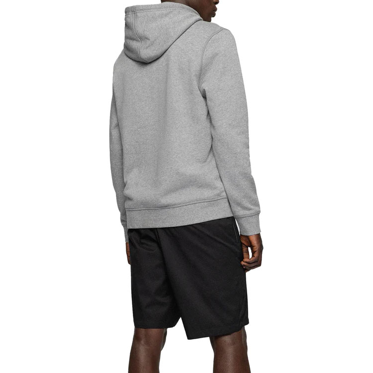 Purchase HUGO BOSS SS22 灰色連帽衫帶實心標誌貼布。 50468445-051