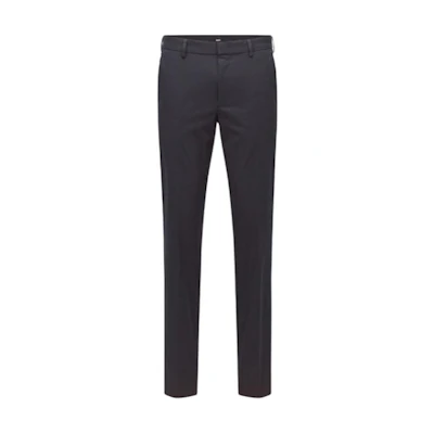 HUGO BOSS SS22 Logo Stretch Cotton Casual Pants - Navy Blue 50452098-404