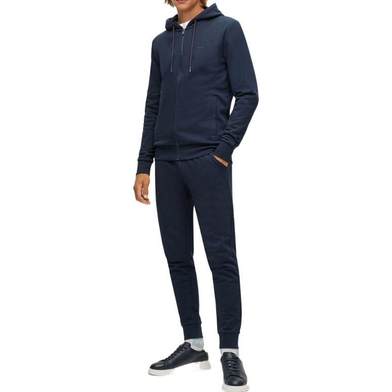 Lookbook HUGO BOSS SS22 海軍藍標誌拉鍊長袖運動衫 50471960-404