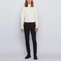 Lookbook HUGO BOSS SS22 修身版型休閒黑色西裝褲 50437895-001