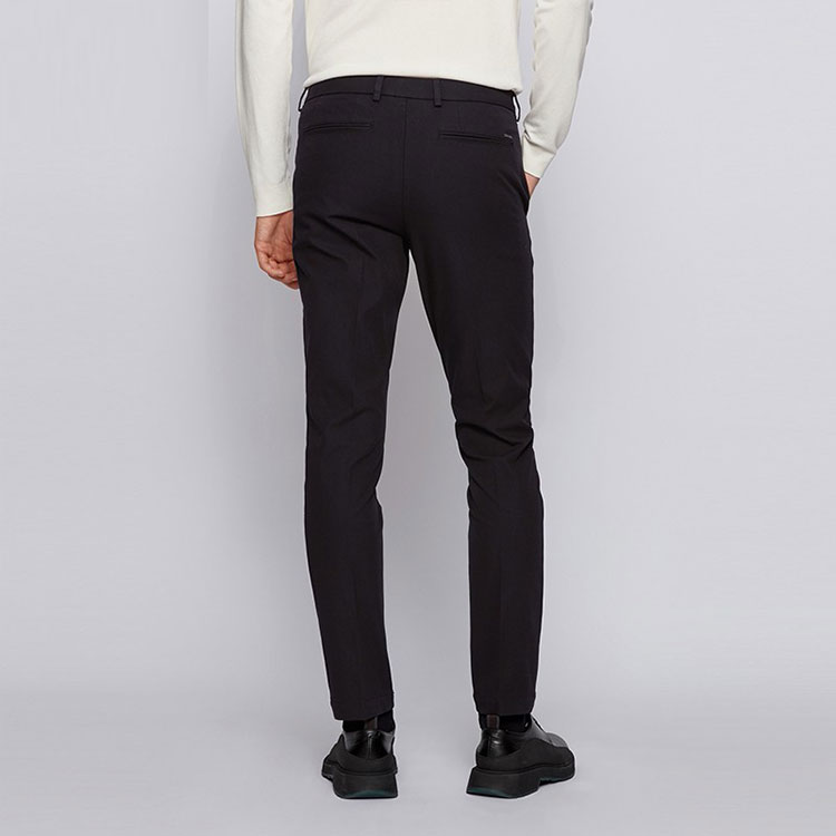 Purchase HUGO BOSS SS22 修身版型休閒黑色西裝褲 50437895-001
