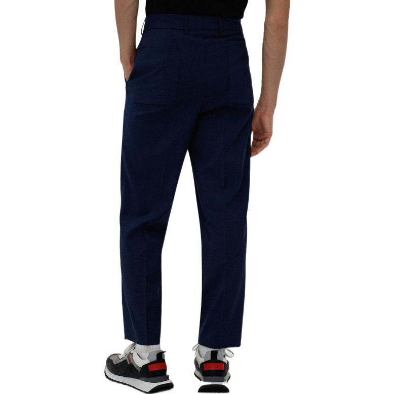Lookbook HUGO BOSS SS22  Slim Fit Navy Casual Pants with Trimmed Pockets. 50466026-430