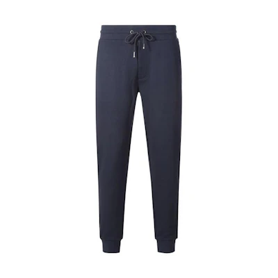 HUGO BOSS SS22 Solid Cotton Casual Sweatpants Dark Blue. 50471958-404