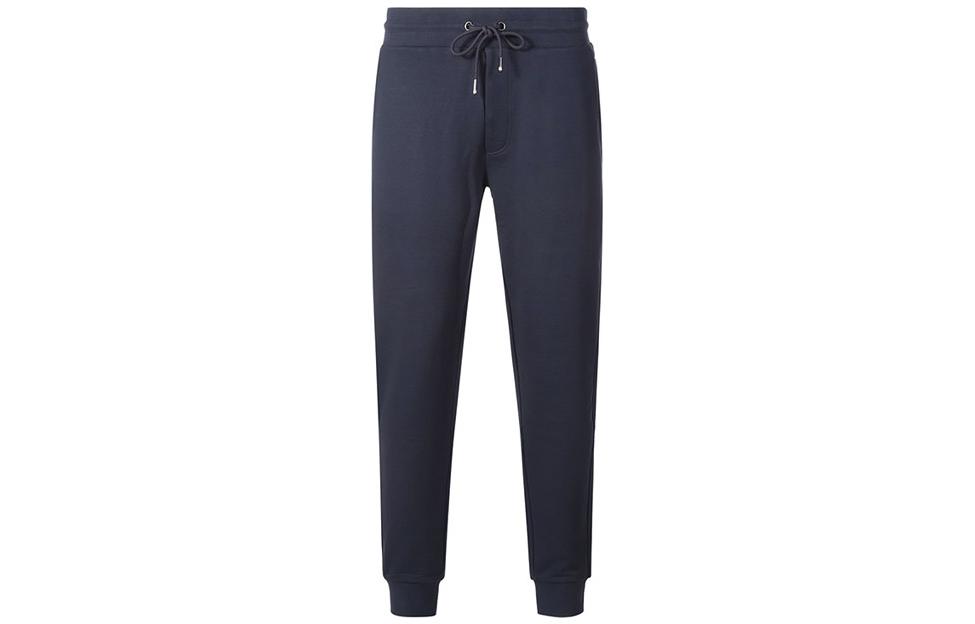 Order HUGO BOSS SS22  Solid Cotton Casual Sweatpants Dark Blue. 50471958-404