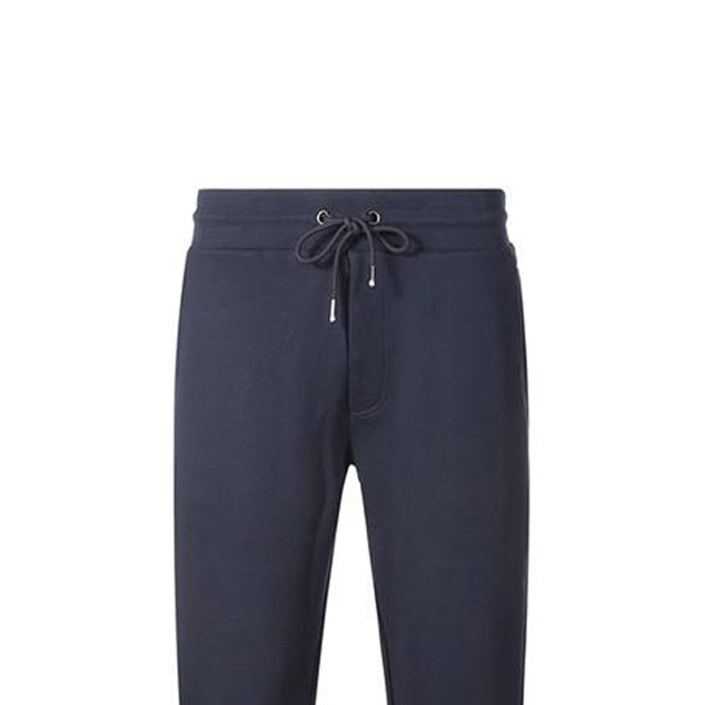 Purchase HUGO BOSS SS22  Solid Cotton Casual Sweatpants Dark Blue. 50471958-404