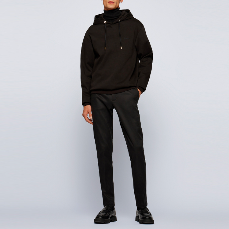 Lookbook HUGO BOSS SS22 虎圖案棉混紡衛衣 黑色 50462943