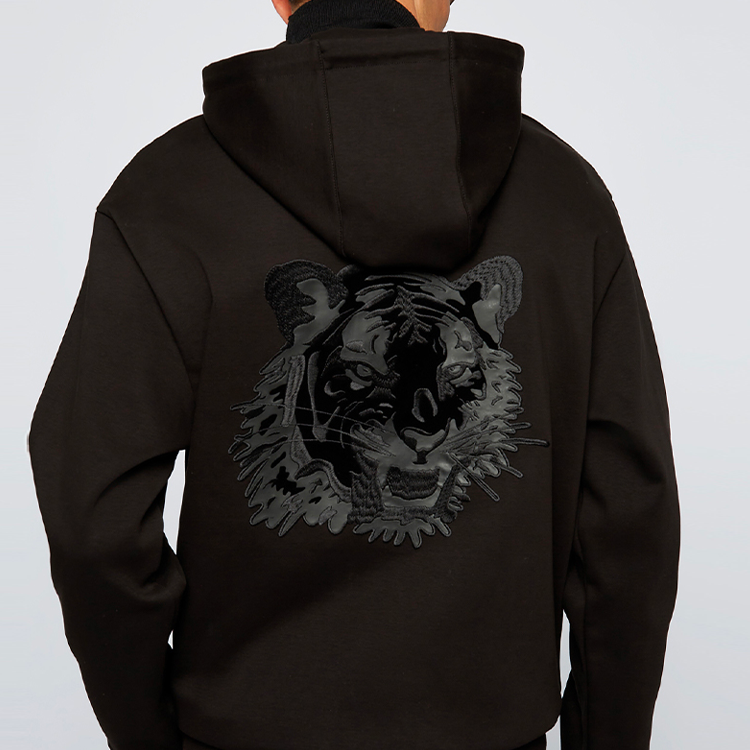 Purchase HUGO BOSS SS22 虎圖案棉混紡衛衣 黑色 50462943