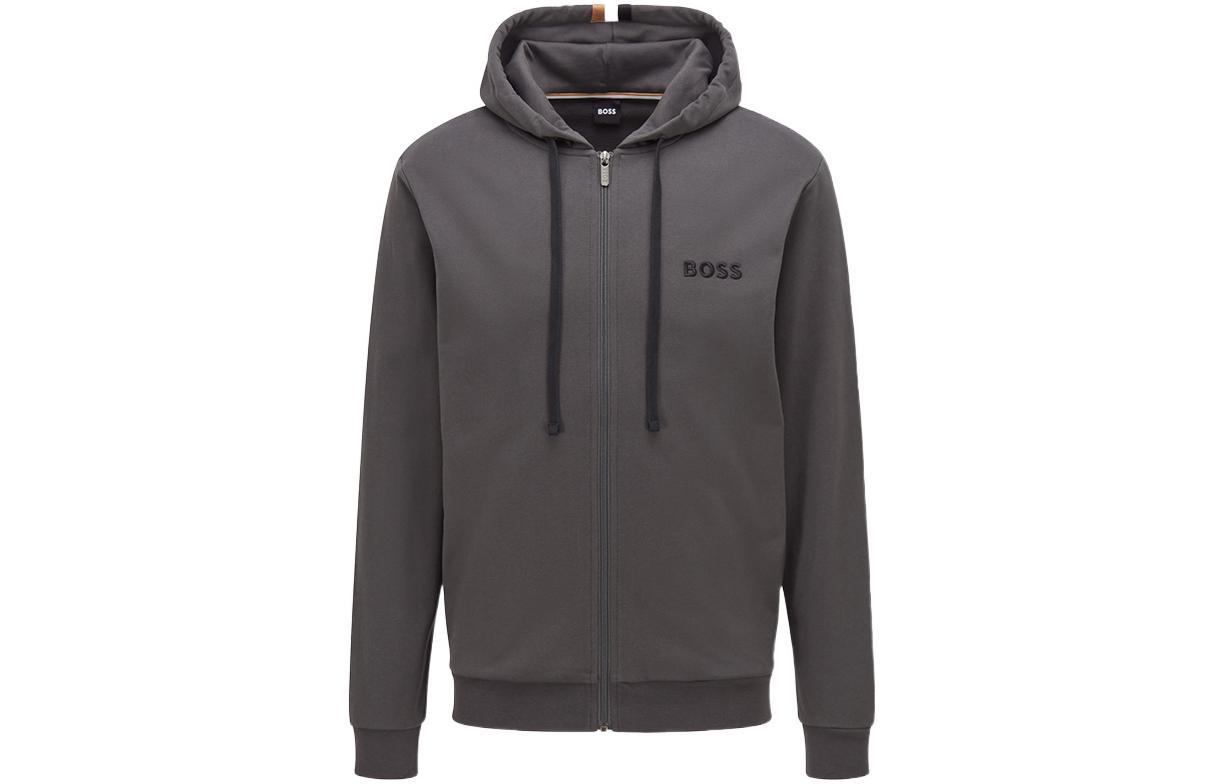 HUGO BOSS SS22 Black Jacket with Embroidered Logo 50469722-022