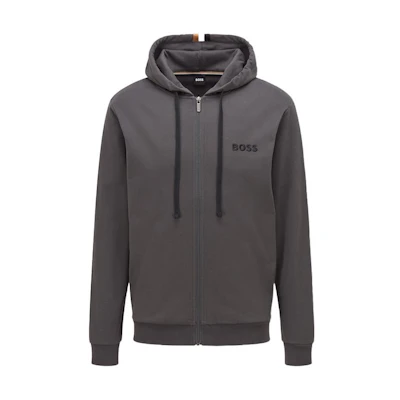 HUGO BOSS SS22 Black Jacket with Embroidered Logo 50469722-022