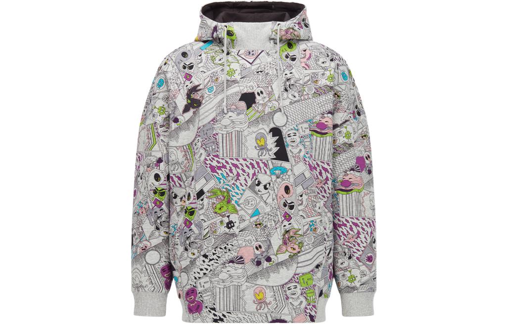 HUGO BOSS SS22 Comic Print Pullover Hoodie Multicolor - Long Sleeve 50462447-053